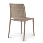 Chaises d'appoint empilables modernes WRGHOME pour terrasse, intérieur/extérieur (lot de 2) - 84,2 cm H x 47 cm L x 55,5 cm P