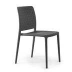Chaises d'appoint empilables modernes WRGHOME pour terrasse, intérieur/extérieur (lot de 2) - 84,2 cm H x 47 cm L x 55,5 cm P