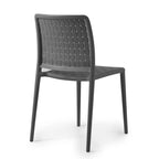 Chaises d'appoint empilables modernes WRGHOME pour terrasse, intérieur/extérieur (lot de 2) - 84,2 cm H x 47 cm L x 55,5 cm P