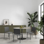 Chaises d'appoint empilables modernes WRGHOME pour terrasse, intérieur/extérieur (lot de 2) - 84,2 cm H x 47 cm L x 55,5 cm P