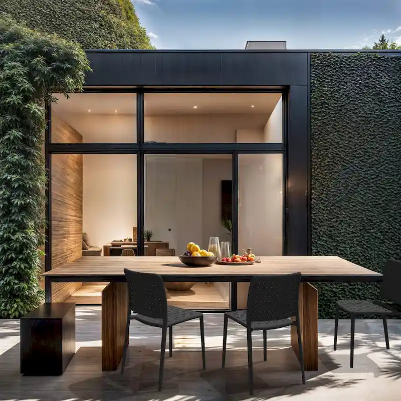 Chaises d'appoint empilables modernes WRGHOME pour terrasse, intérieur/extérieur (lot de 2) - 84,2 cm H x 47 cm L x 55,5 cm P