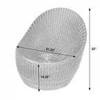 Fauteuil nid d'extérieur en rotin Delmar