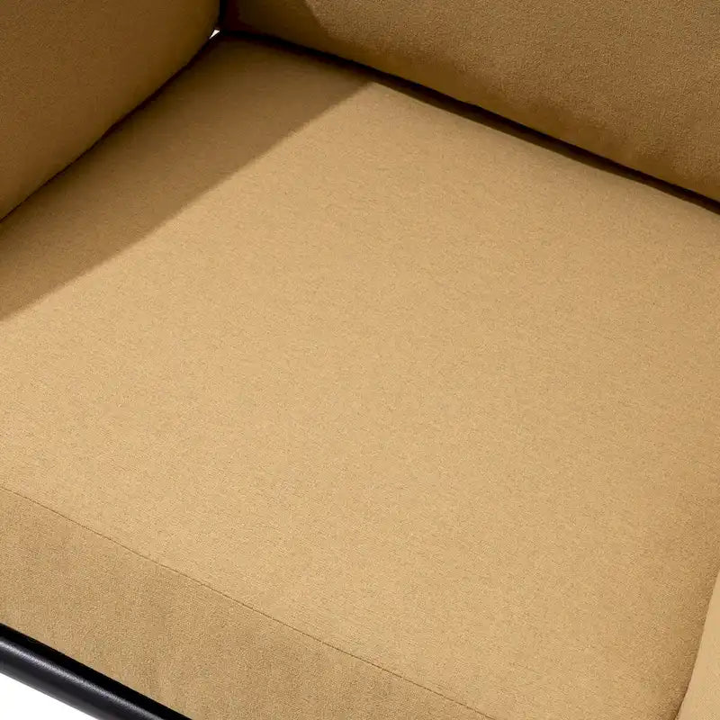 Fauteuil à bascule d'extérieur VredHom en forme d'œuf avec coussin et auvent pliable