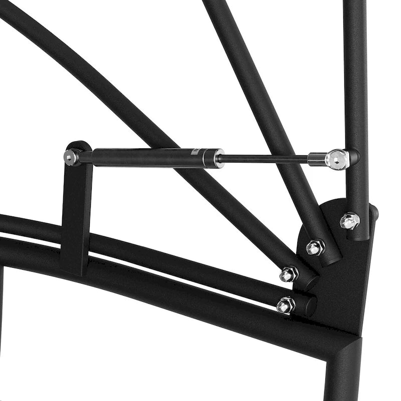 Fauteuil à bascule d'extérieur VredHom en forme d'œuf avec coussin et auvent pliable