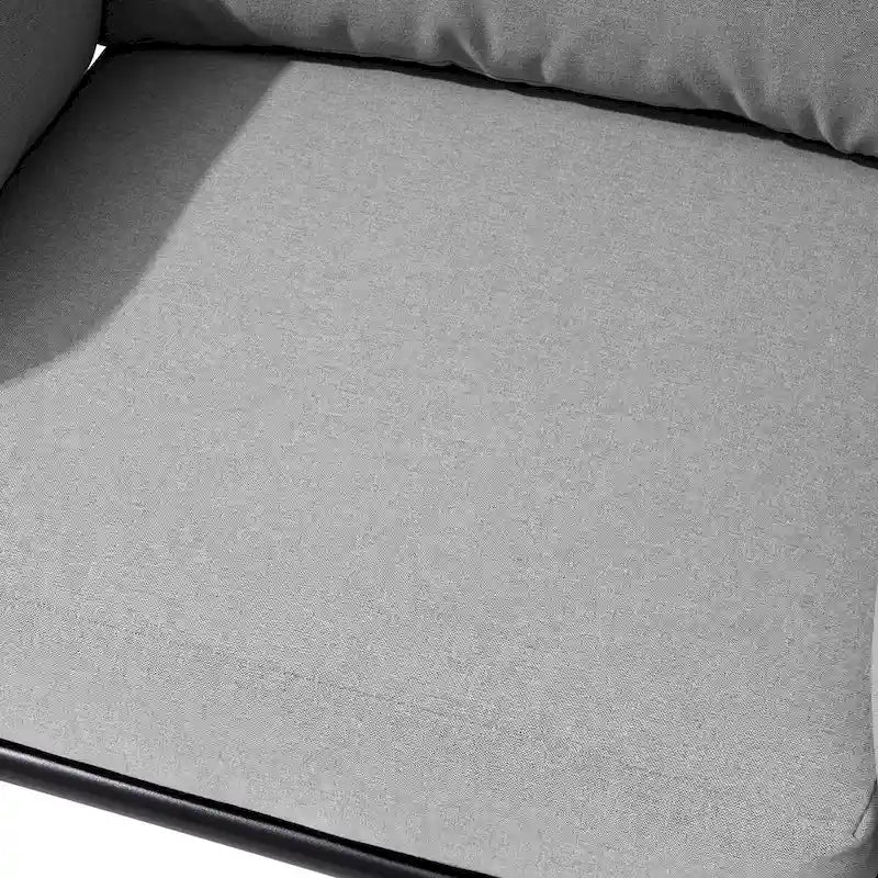 Fauteuil à bascule d'extérieur VredHom en forme d'œuf avec coussin et auvent pliable