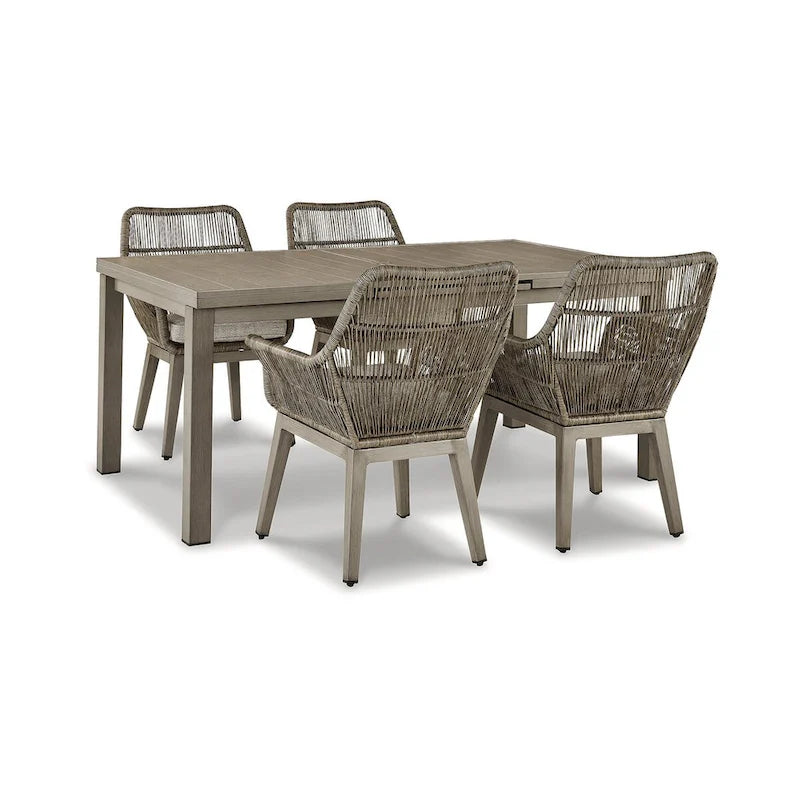 Ensemble de jardin 5 pièces beige « Beach Front » de Signature Design by Ashley - 42 po L x 71/94 po P x 30 po H
