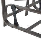 Fauteuil berçant d'extérieur avec mécanisme de bascule fluide