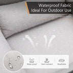 Canapé une place en rotin avec auvent, élégant canapé en osier pour l'extérieur