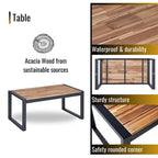 Ensemble de mobilier de patio 4 pièces WW