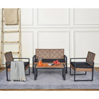 Ensemble de mobilier de patio 4 pièces WW