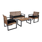 Ensemble de mobilier de patio 4 pièces WW