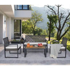 Ensemble de mobilier de patio 4 pièces WW