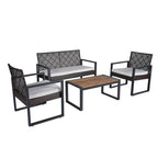 Ensemble de mobilier de patio 4 pièces WW