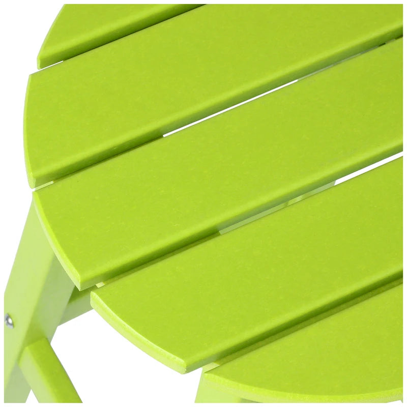 Tabourets de comptoir ronds d'extérieur Polytrends Laguna HDPE tous temps 24 pouces (ensemble de 3)