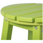 Tabourets de comptoir ronds d'extérieur Polytrends Laguna HDPE tous temps 24 pouces (ensemble de 3)