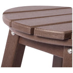 Tabourets de comptoir ronds d'extérieur Polytrends Laguna HDPE tous temps 24 pouces (ensemble de 3)