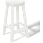 Tabourets de comptoir ronds d'extérieur Polytrends Laguna HDPE tous temps 24 pouces (ensemble de 3)