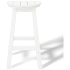 Tabourets de comptoir ronds d'extérieur Polytrends Laguna HDPE tous temps 24 pouces (ensemble de 3)