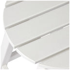 Tabourets de comptoir ronds d'extérieur Polytrends Laguna HDPE tous temps 24 pouces (ensemble de 3)