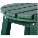Tabourets de comptoir ronds d'extérieur Polytrends Laguna HDPE tous temps 24 pouces (ensemble de 3)