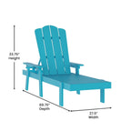 Ensemble de 2 chaises longues commerciales réglables tout temps avec porte-gobelets