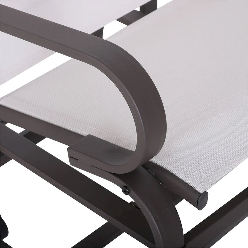 Fauteuil à bascule d'extérieur Outsunny