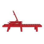 Chaise longue Adirondack réglable pour intérieur et extérieur avec porte-gobelet dépliable