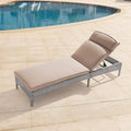Fauteuil de jardin LIVOOSUN en rotin, coussin déperlant