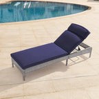 Fauteuil de jardin LIVOOSUN en rotin, coussin déperlant