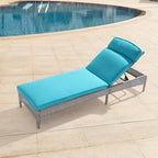 Fauteuil de jardin LIVOOSUN en rotin, coussin déperlant