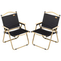 Lot de 2 chaises de camping pliantes, chaises de plage légères et portables, idéales pour les festivals, les pique-niques et la randonnée.