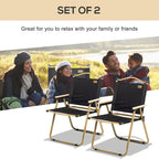 Lot de 2 chaises de camping pliantes, chaises de plage légères et portables, idéales pour les festivals, les pique-niques et la randonnée.