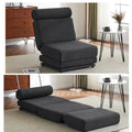 Fauteuil une place, canapé-lit une place pliable avec oreiller