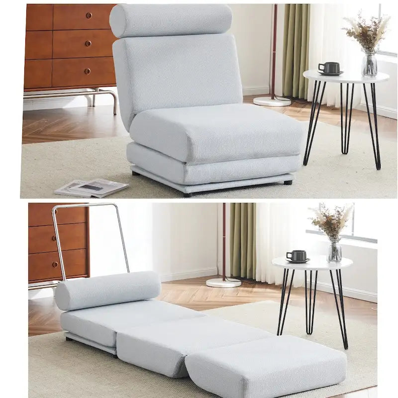 Fauteuil une place, canapé-lit une place pliable avec oreiller
