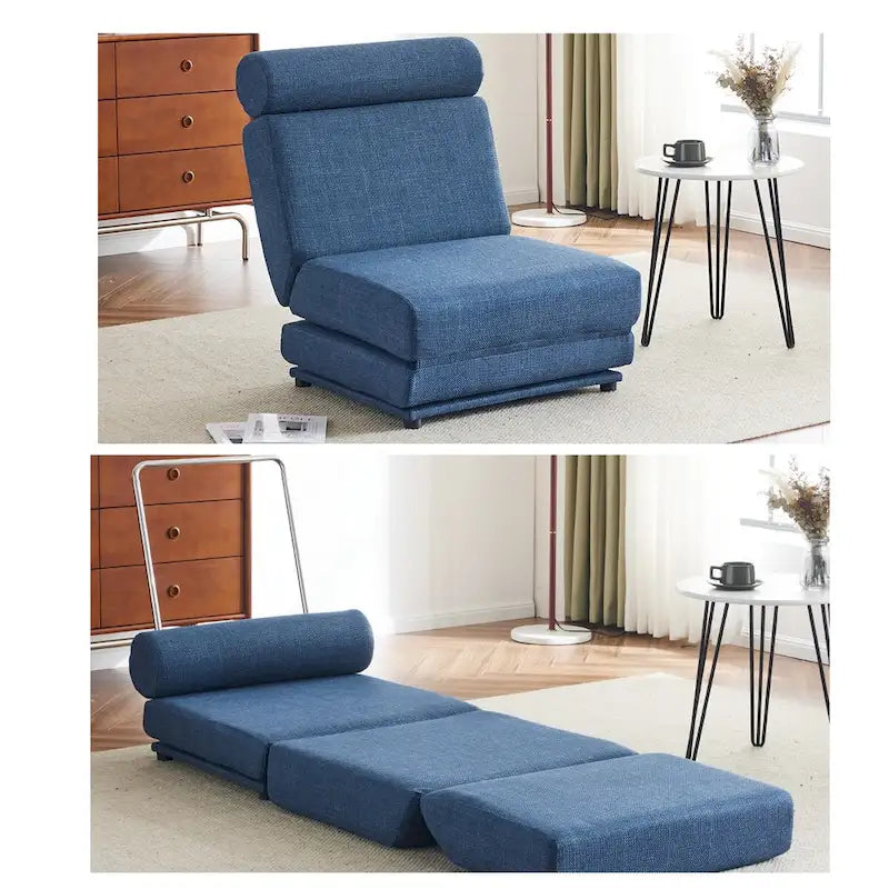 Fauteuil une place, canapé-lit une place pliable avec oreiller