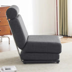 Fauteuil une place, canapé-lit une place pliable avec oreiller