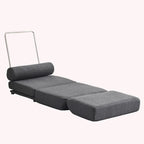 Fauteuil une place, canapé-lit une place pliable avec oreiller