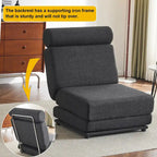 Fauteuil une place, canapé-lit une place pliable avec oreiller