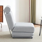Fauteuil une place, canapé-lit une place pliable avec oreiller
