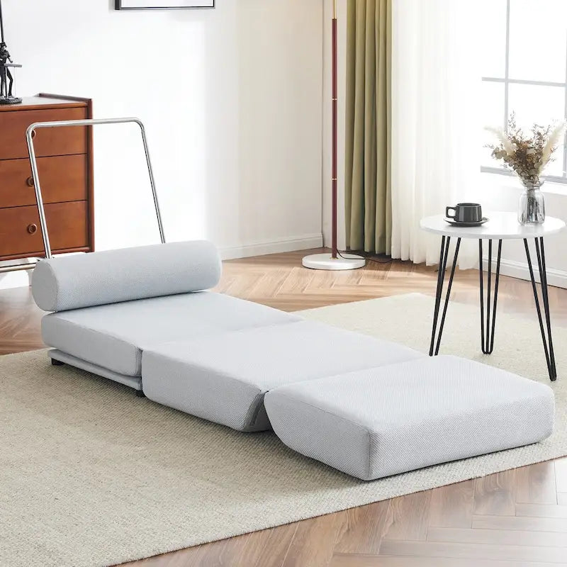Fauteuil une place, canapé-lit une place pliable avec oreiller
