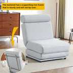 Fauteuil une place, canapé-lit une place pliable avec oreiller