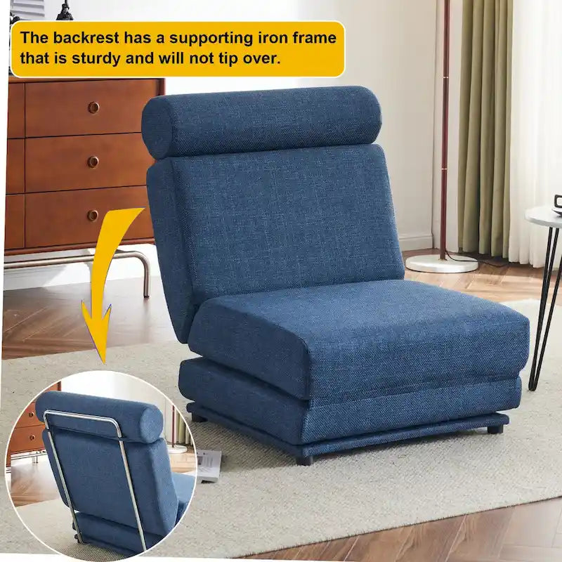Fauteuil une place, canapé-lit une place pliable avec oreiller