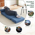 Fauteuil une place, canapé-lit une place pliable avec oreiller