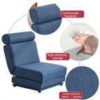 Fauteuil une place, canapé-lit une place pliable avec oreiller