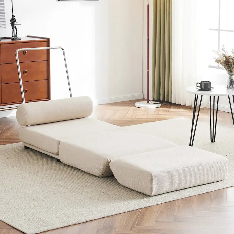 Fauteuil une place, canapé-lit une place pliable avec oreiller