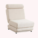 Fauteuil une place, canapé-lit une place pliable avec oreiller