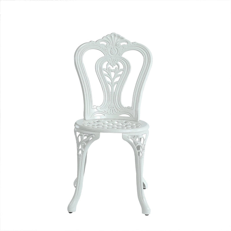Ensemble de 2 chaises de bistro en aluminium moulé