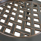 Ensemble de 2 chaises de bistro en aluminium moulé