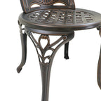Ensemble de 2 chaises de bistro en aluminium moulé