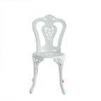 Ensemble de 2 chaises de bistro en aluminium moulé